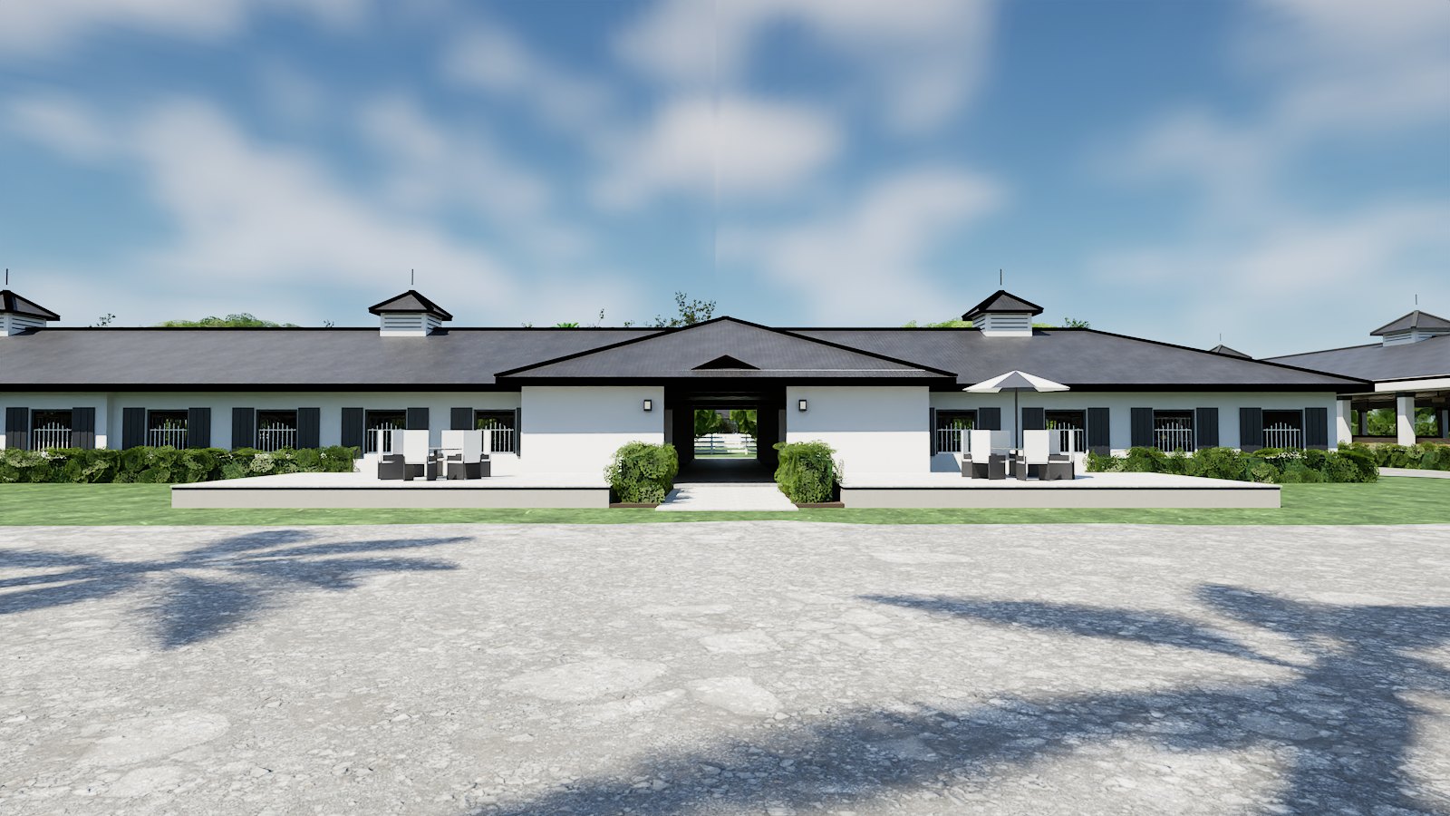 Barn and covered arena